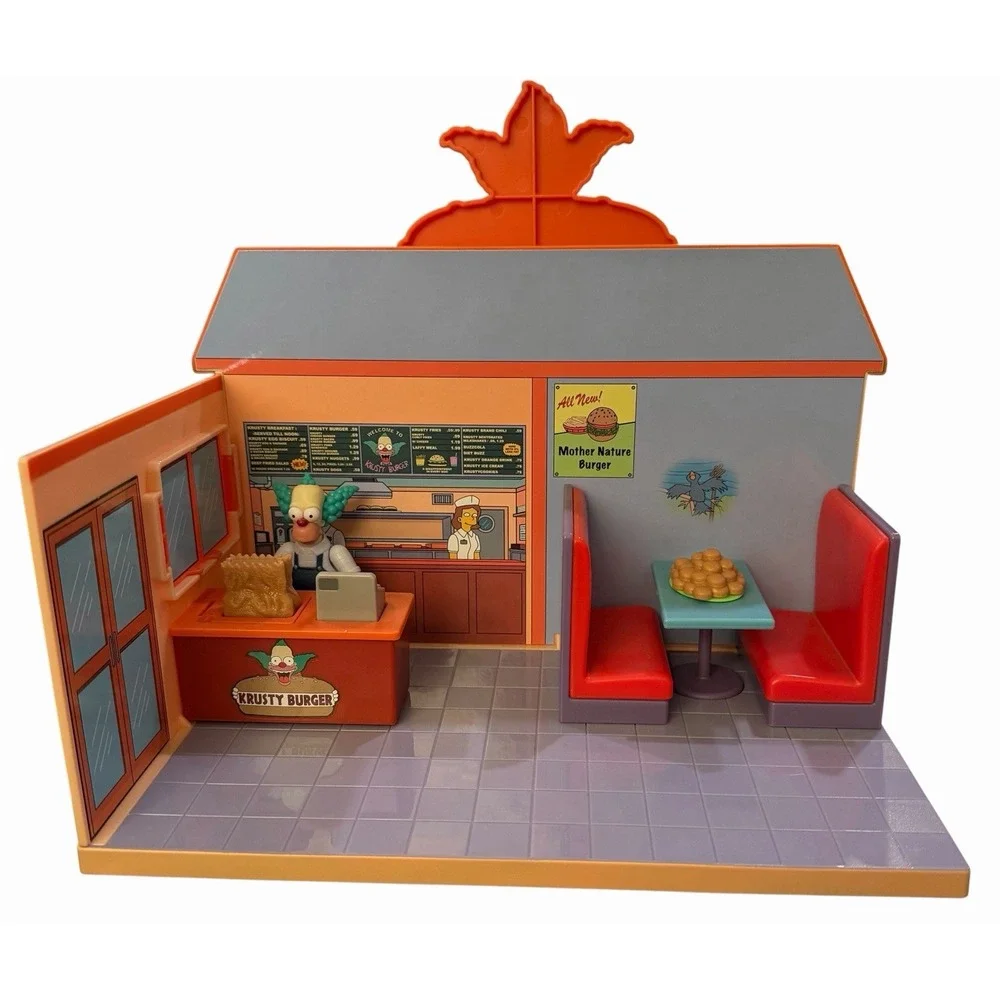 The Simpsons Family Bart Lisa Homer Multipack & Krusty Burger Diorama Sets
